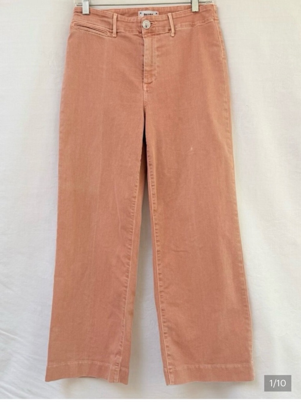 Paige Rusty Rose Straight Leg Jeans